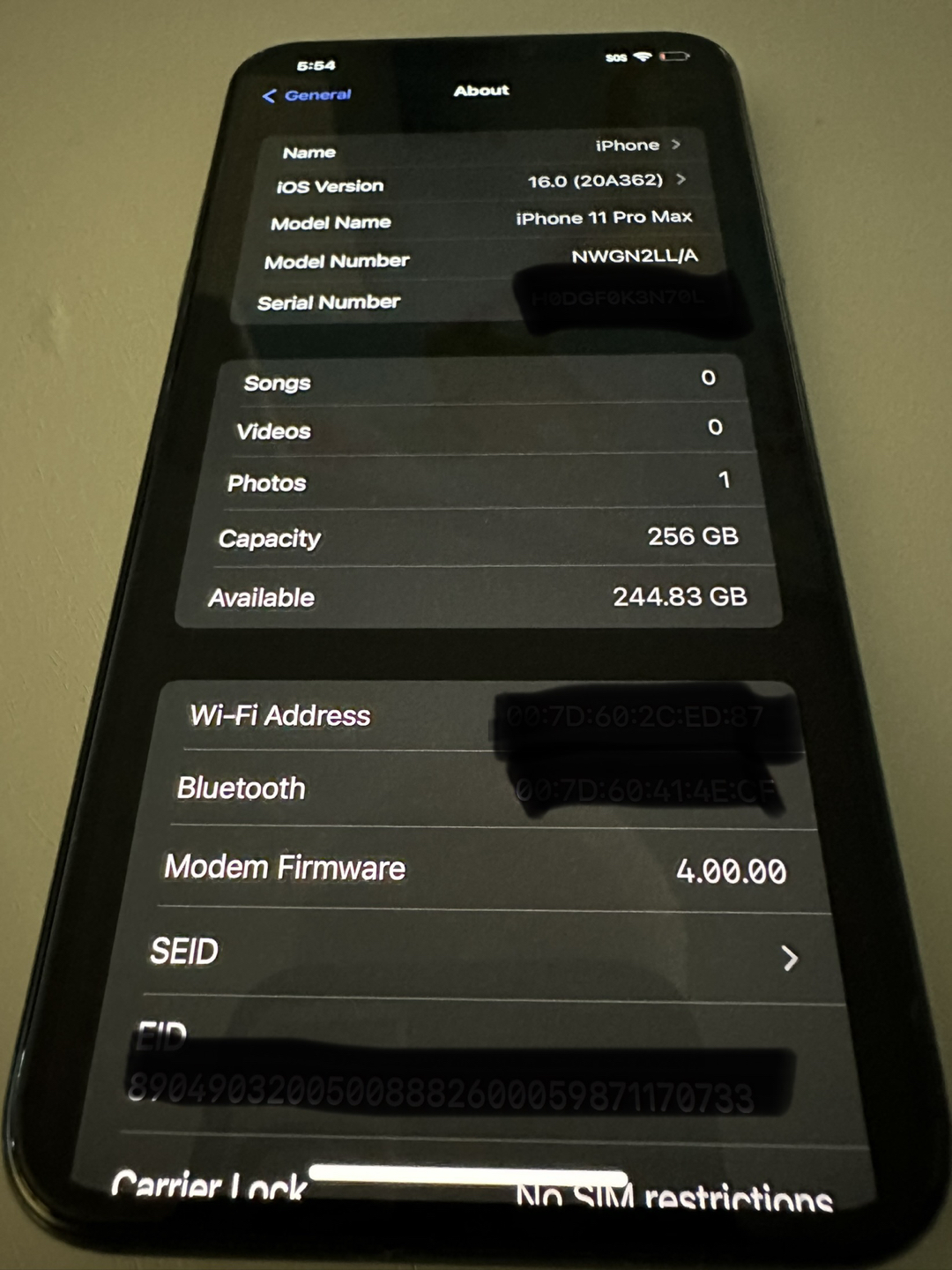 IPHONE 11 PRO MAX 256 GB UNLOCKED image indicator(2)