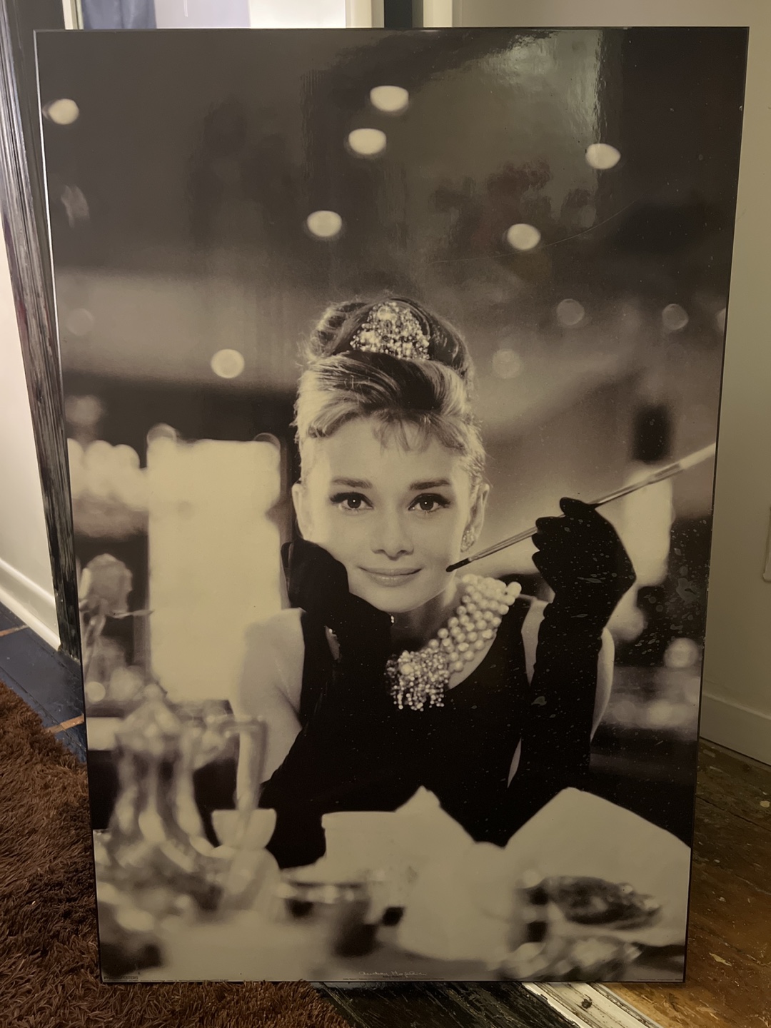 Audrey Hepburn breakfast @ Tiffany’s Wall art thumbnail