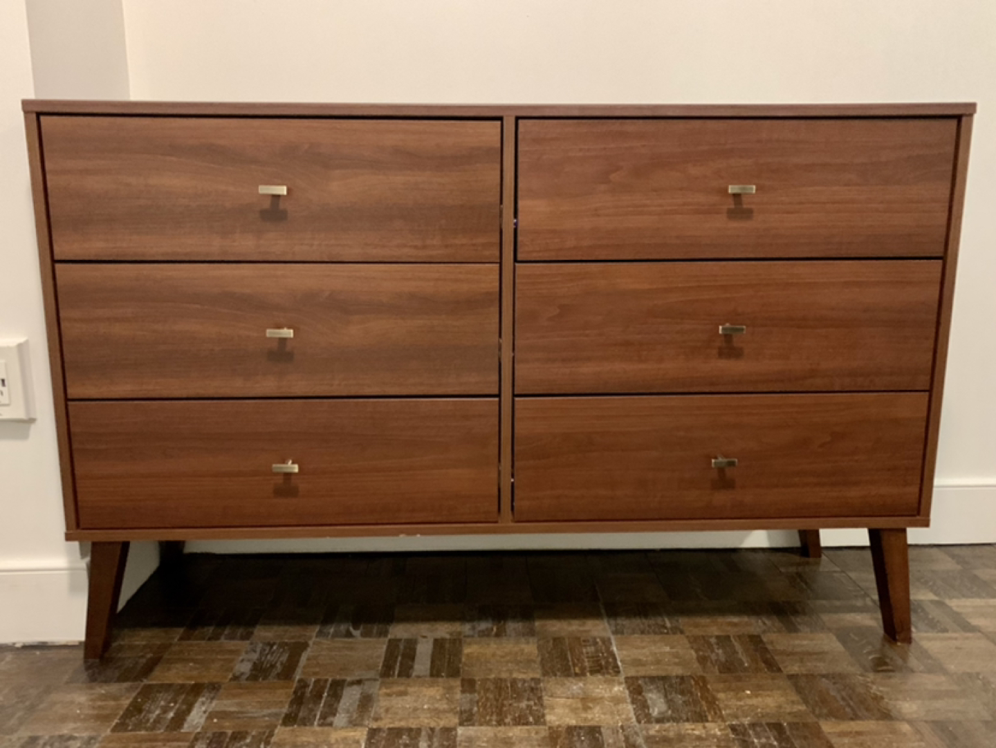 Prepac Milo MCM 6-Drawer Dresser in Cherry - photo 5