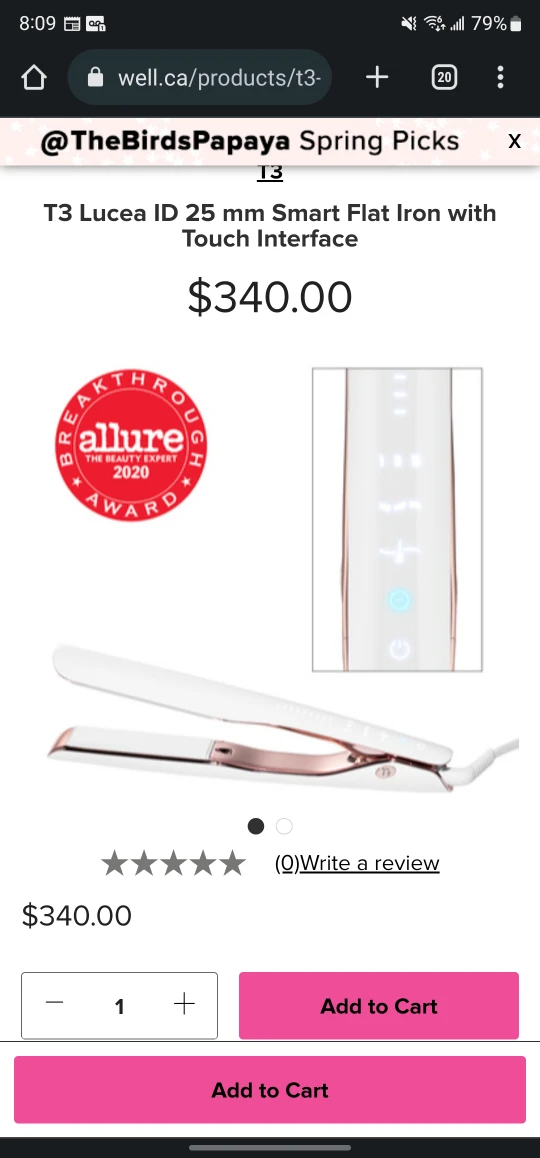 T3 Smart hair straightener - photo 4