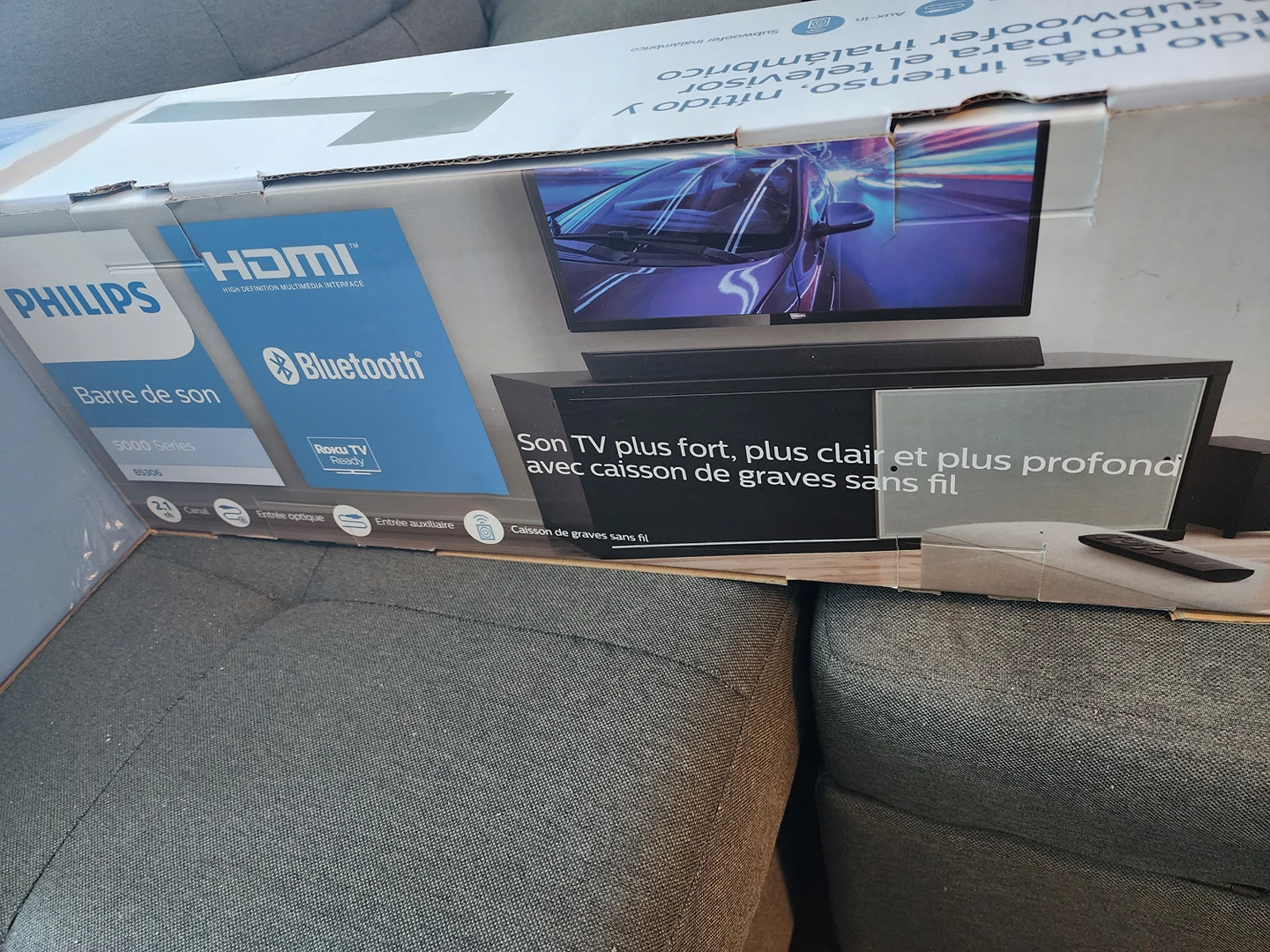 Philips B5306 soundbar with wireless subwoofer thumbnail