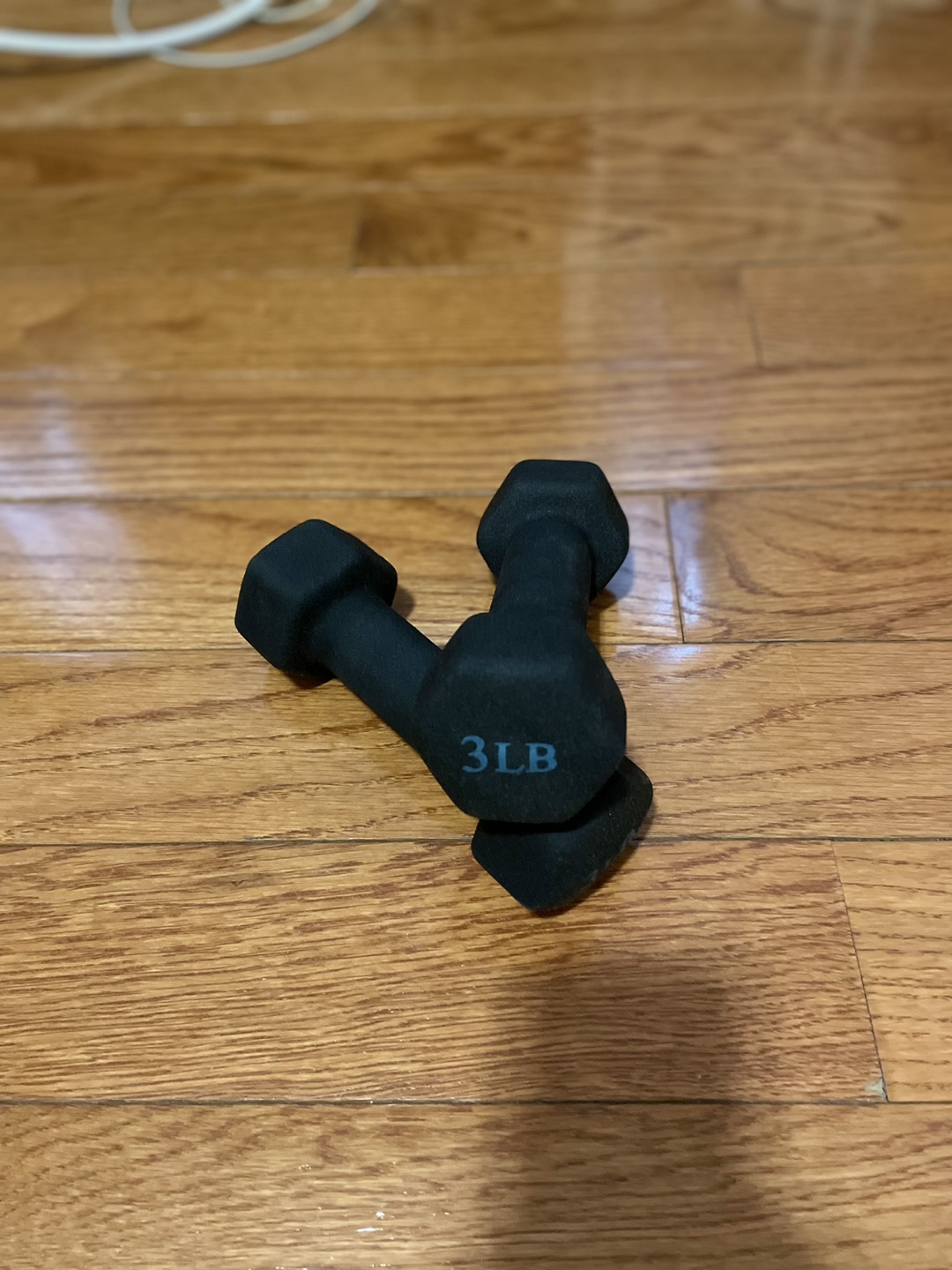3lbs dumbbells * 2