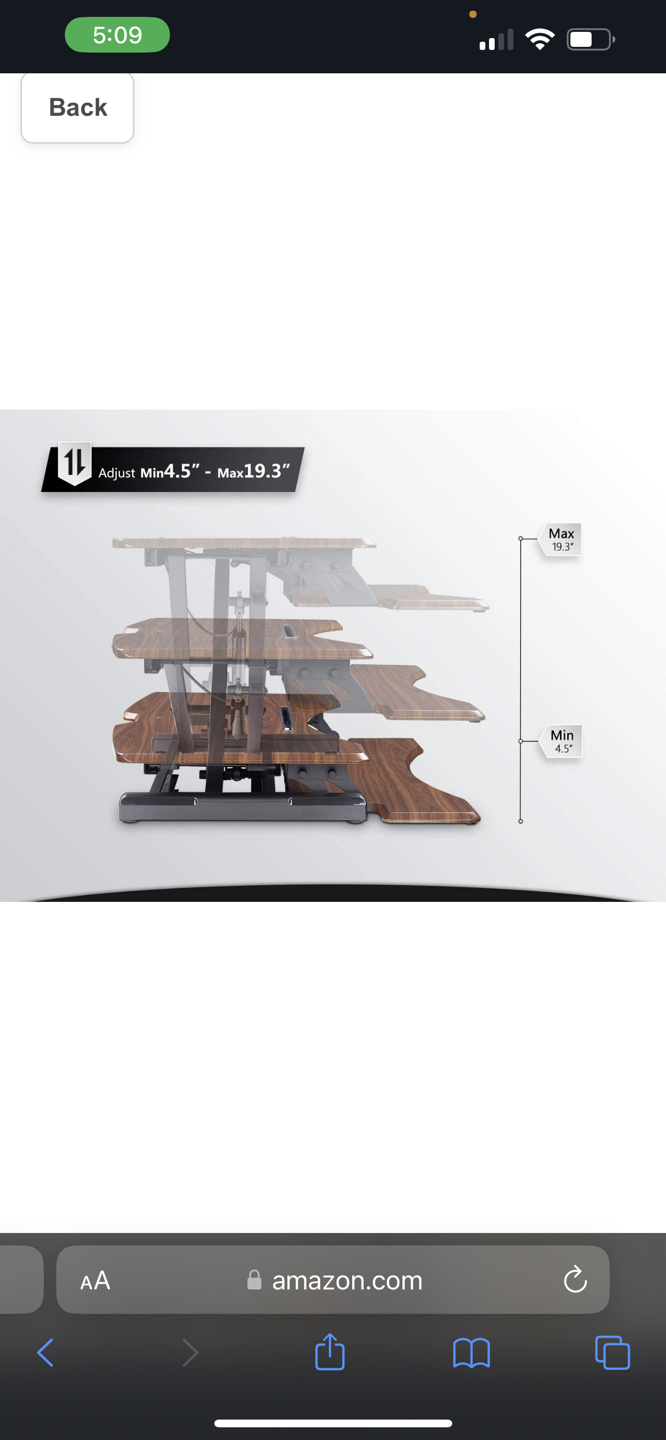 Standing Desk Convertor Wood