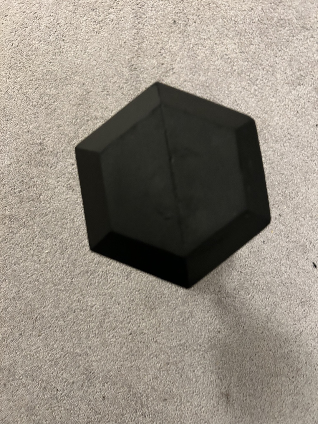 single 25lb rubber hex dumbbell - photo 4