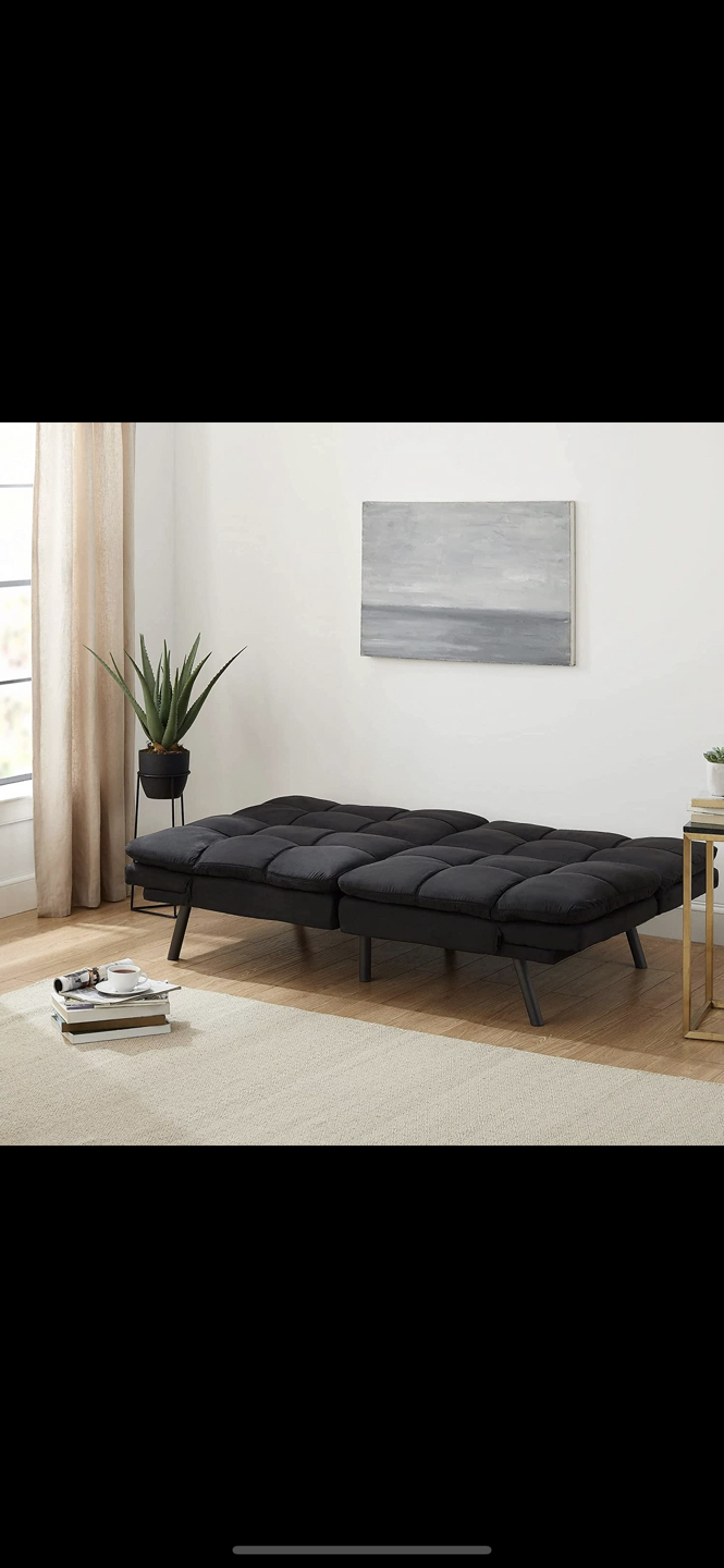 Memory Foam Futon Sofa Bed Couch Sleeper Convertible Foldable - photo 2
