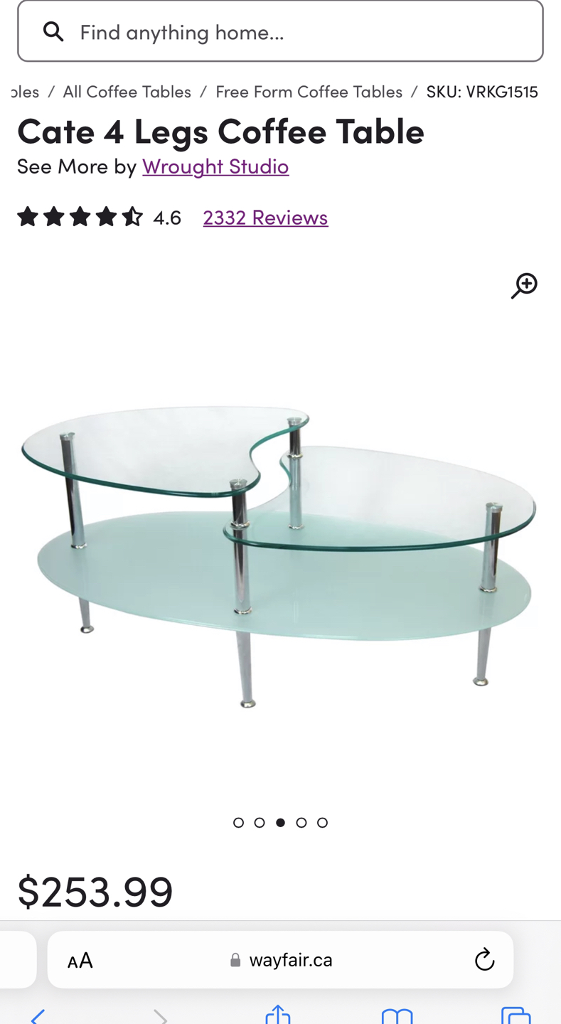 Luxury glass coffee table MUST SELL!! - photo 2