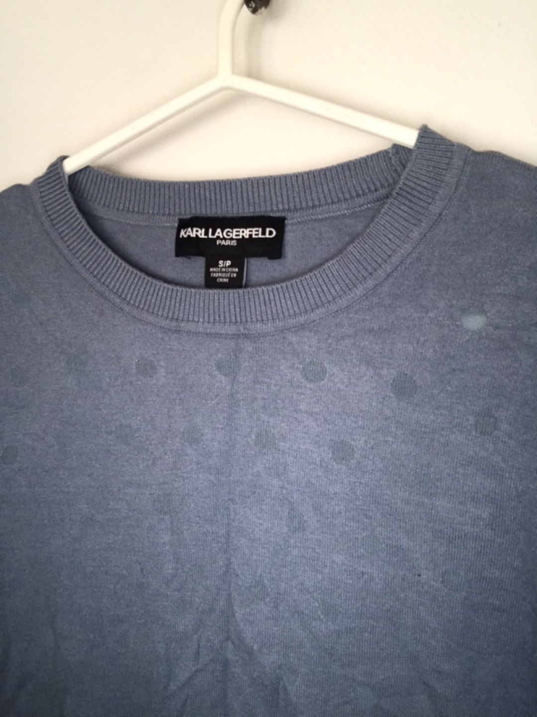 Brand new light blue Karl lagerfield sweater