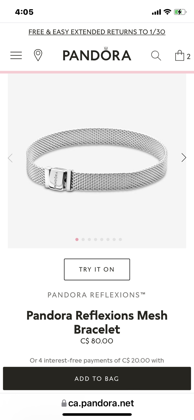 Pandora Bracelet and charm image indicator(4)