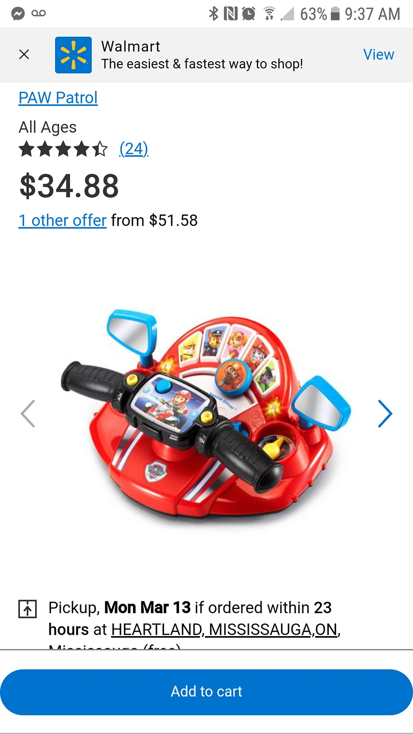 paw patrol stering wheel thumbnail