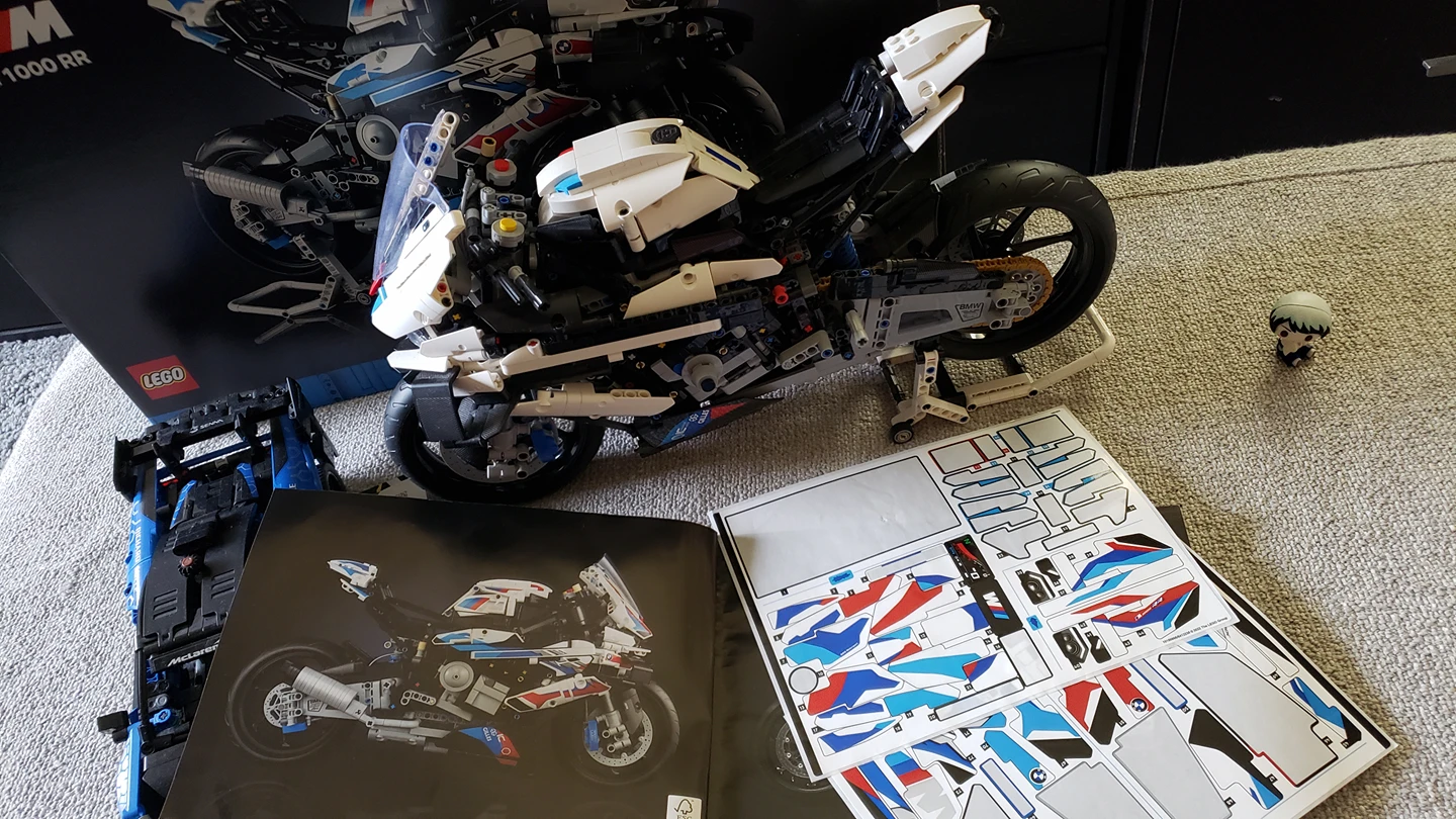 LEGO Technic BMW M 1000 RR 42130 Model and McClaren - photo 2