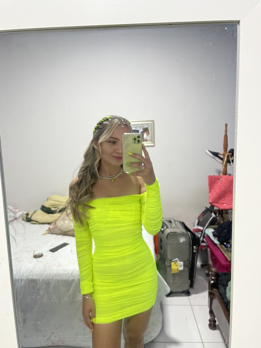 Aritzia Neon dress image indicator(4)