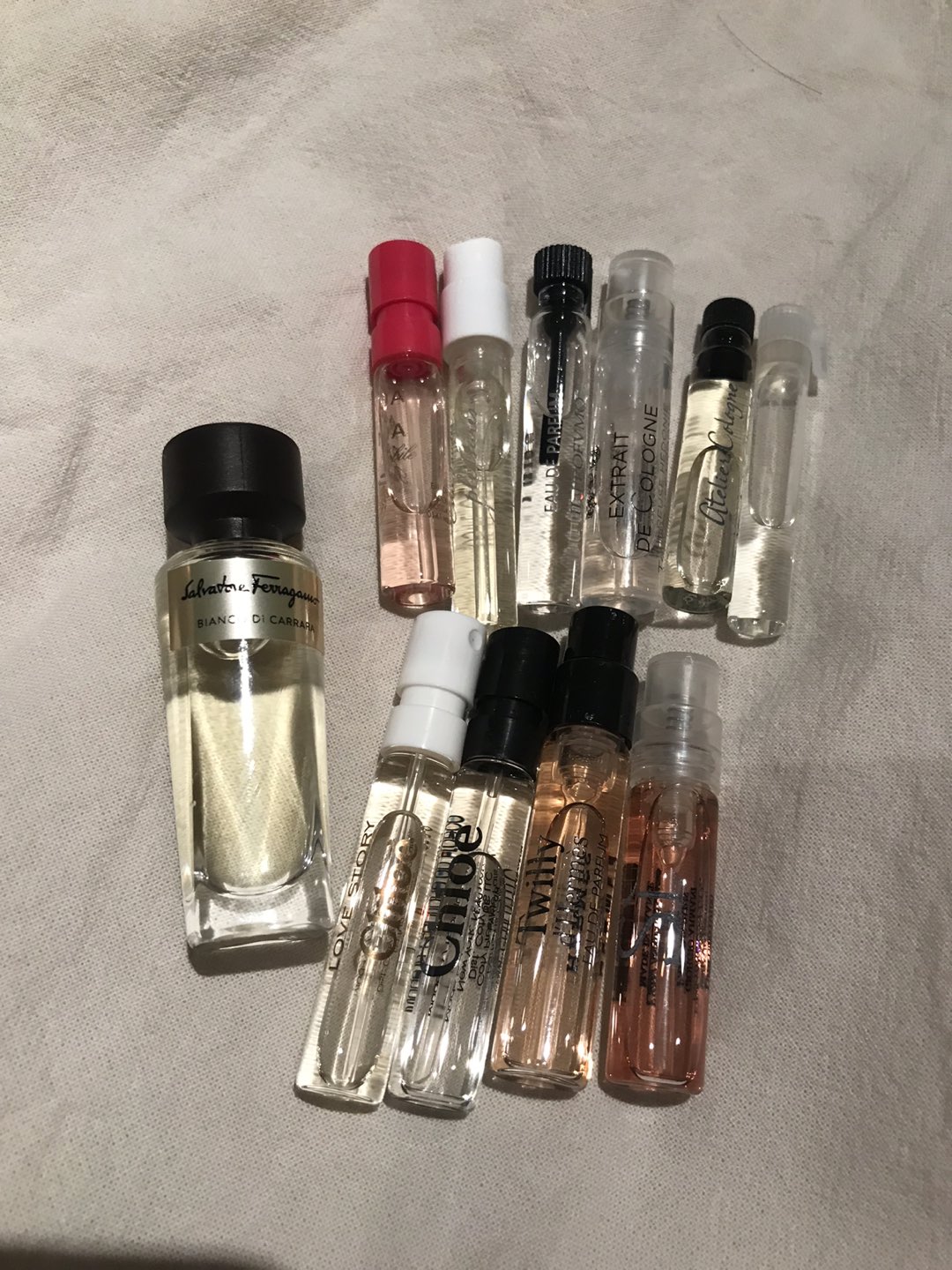 Brand new perfume samples