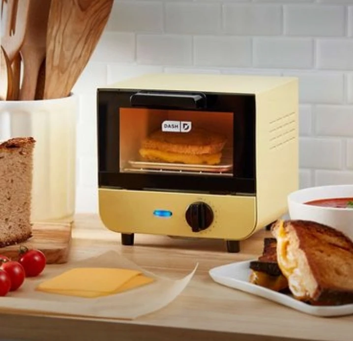 Cute Little Vintage Style Yellow Toaster Oven
