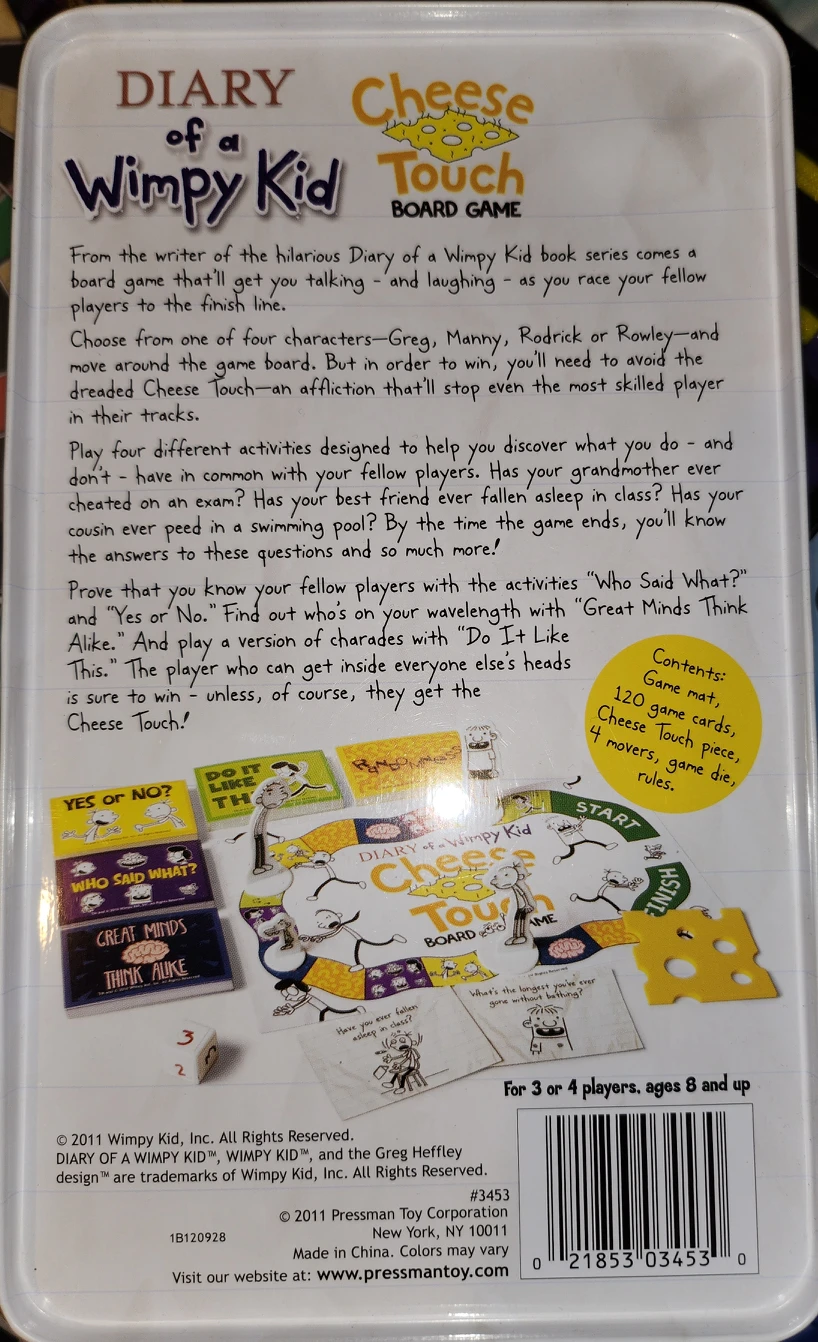 Diary Of The Wimpy Kid Cheese Toich Board Game image indicator(2)