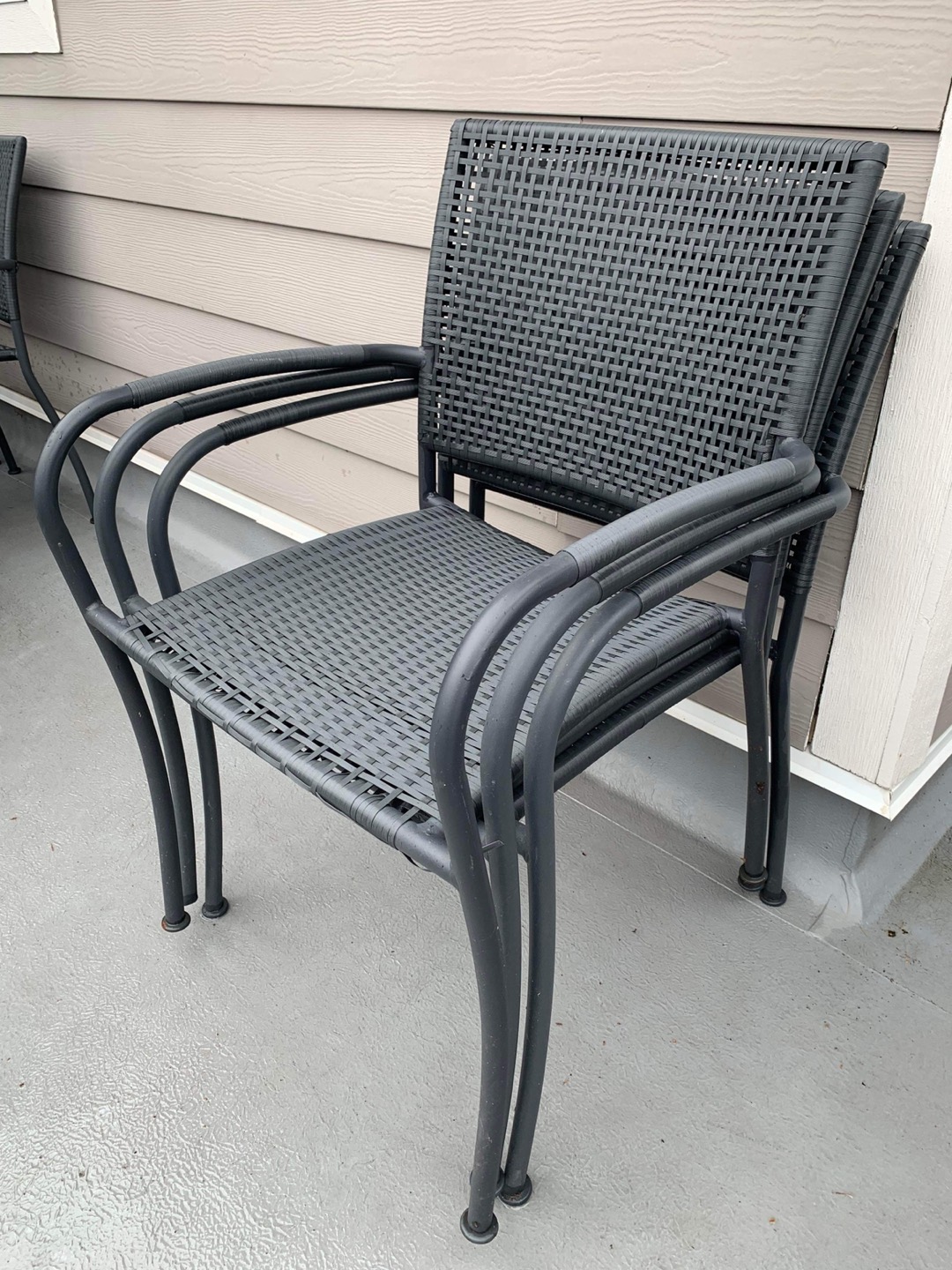 Outdoor patio furniture 3 tables + 8 chairs - photo 4
