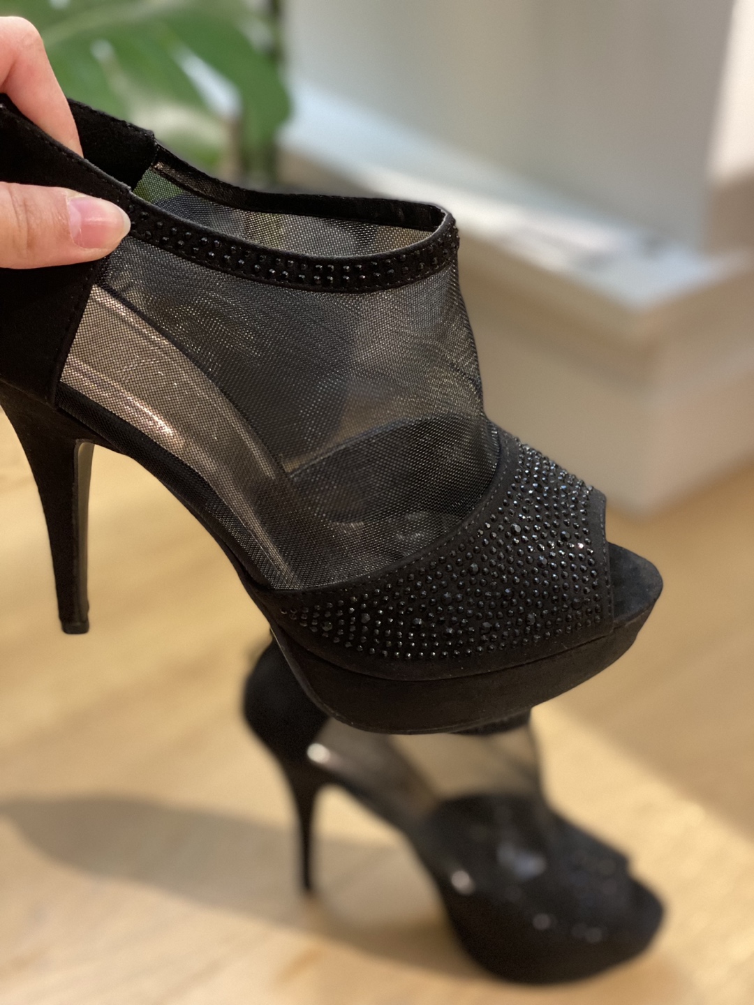 New chunky heeled pumps