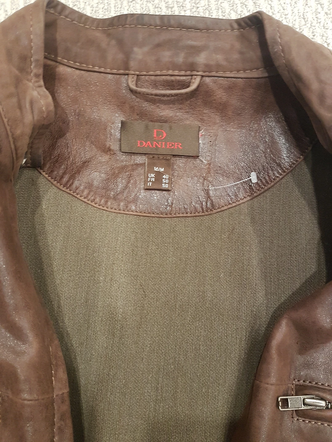 New Leather Bomber. size M image indicator(6)