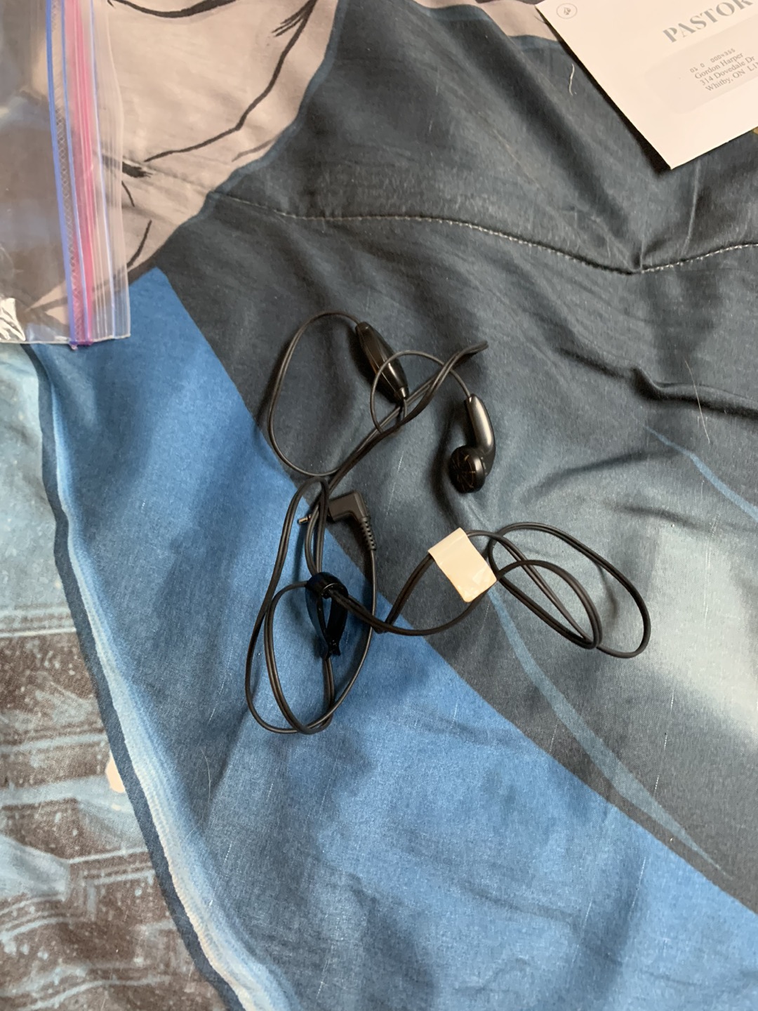 Ear phones and car chargers in your car