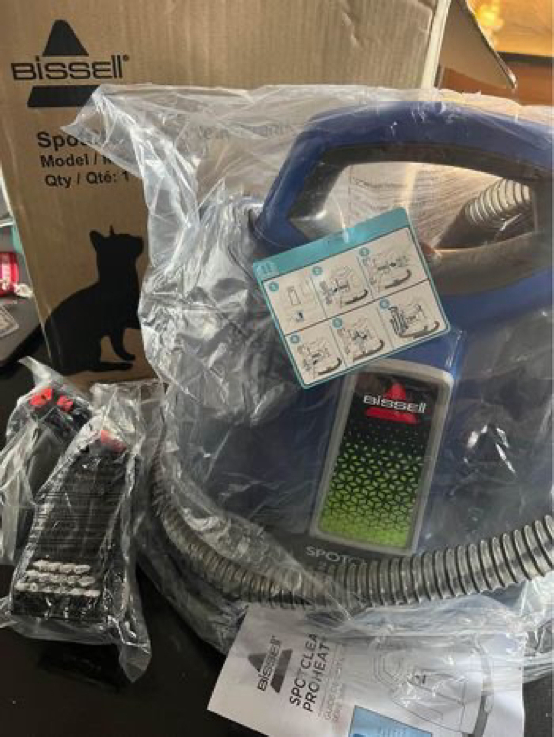 New Bissell SpotClean proHeat Cleaner