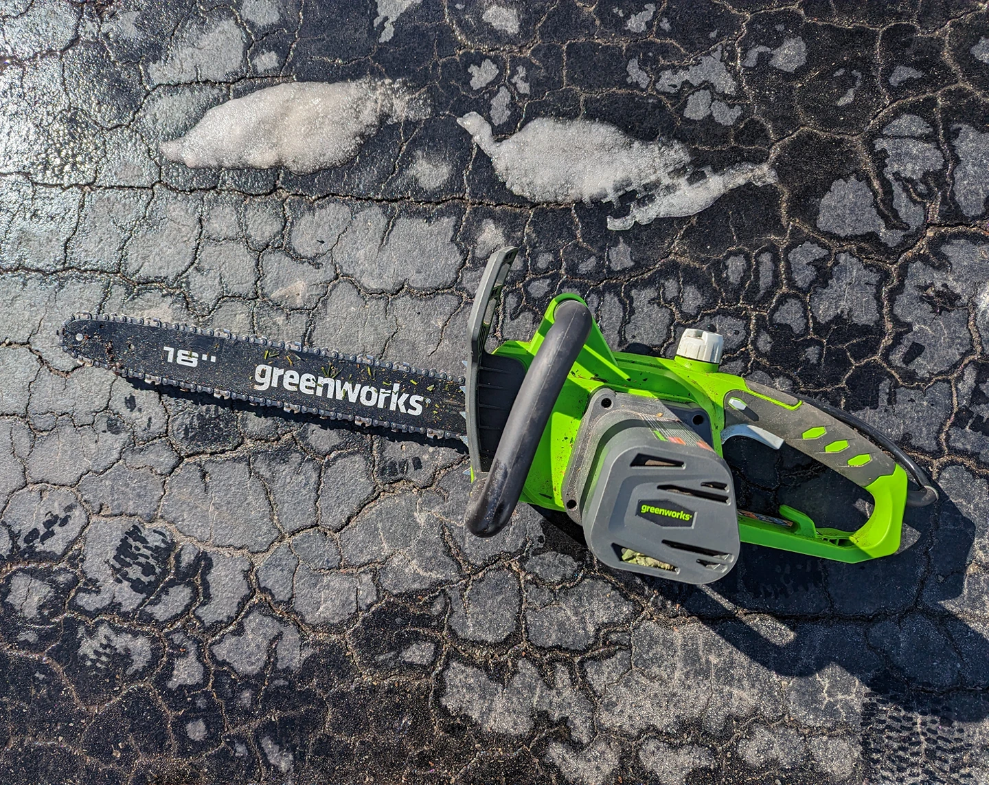 chainsaw electric Greenworks BARELY USED thumbnail
