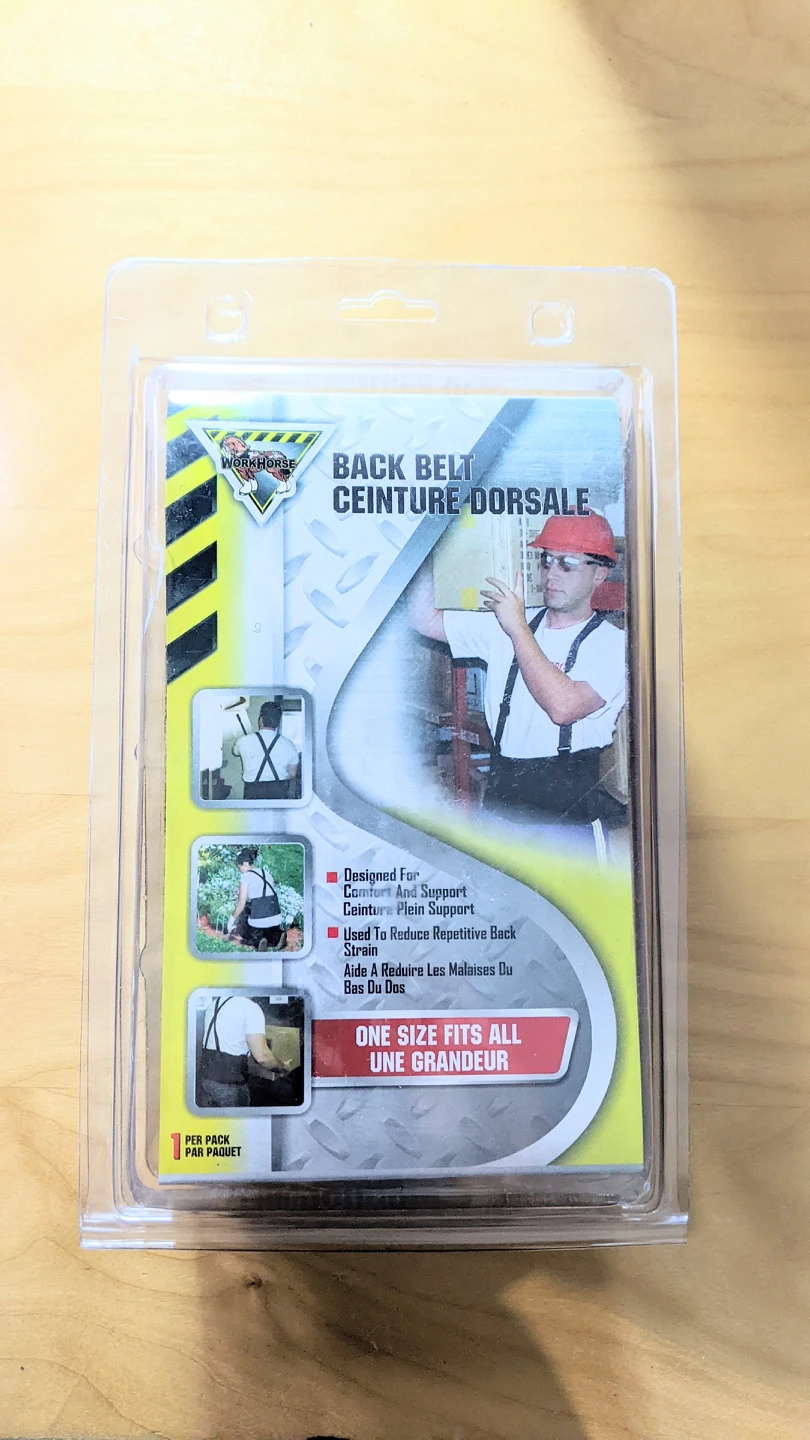 Workhorse Back Belt Support Brace (One Size Fits All) image indicator(2)