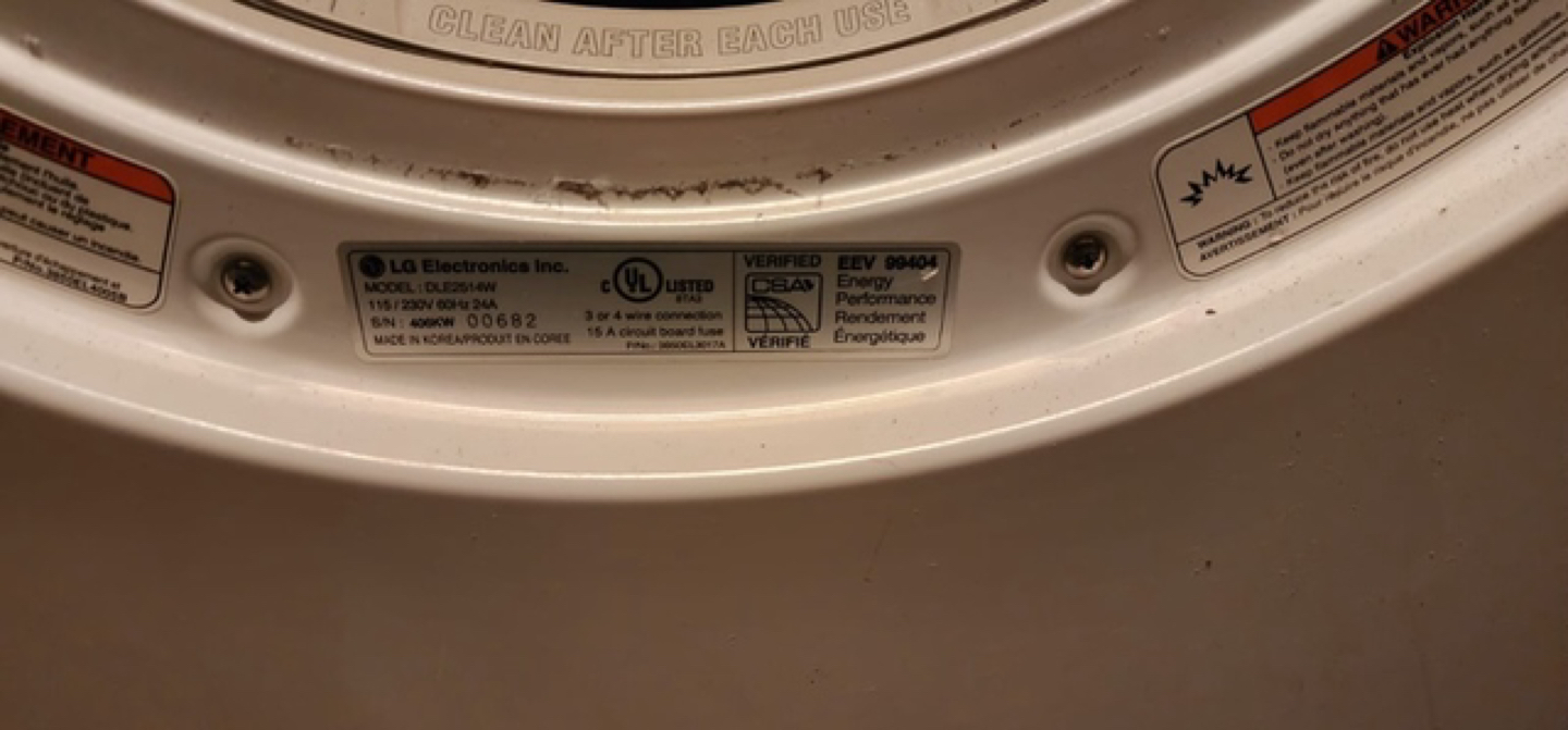 LG dryer - photo 5