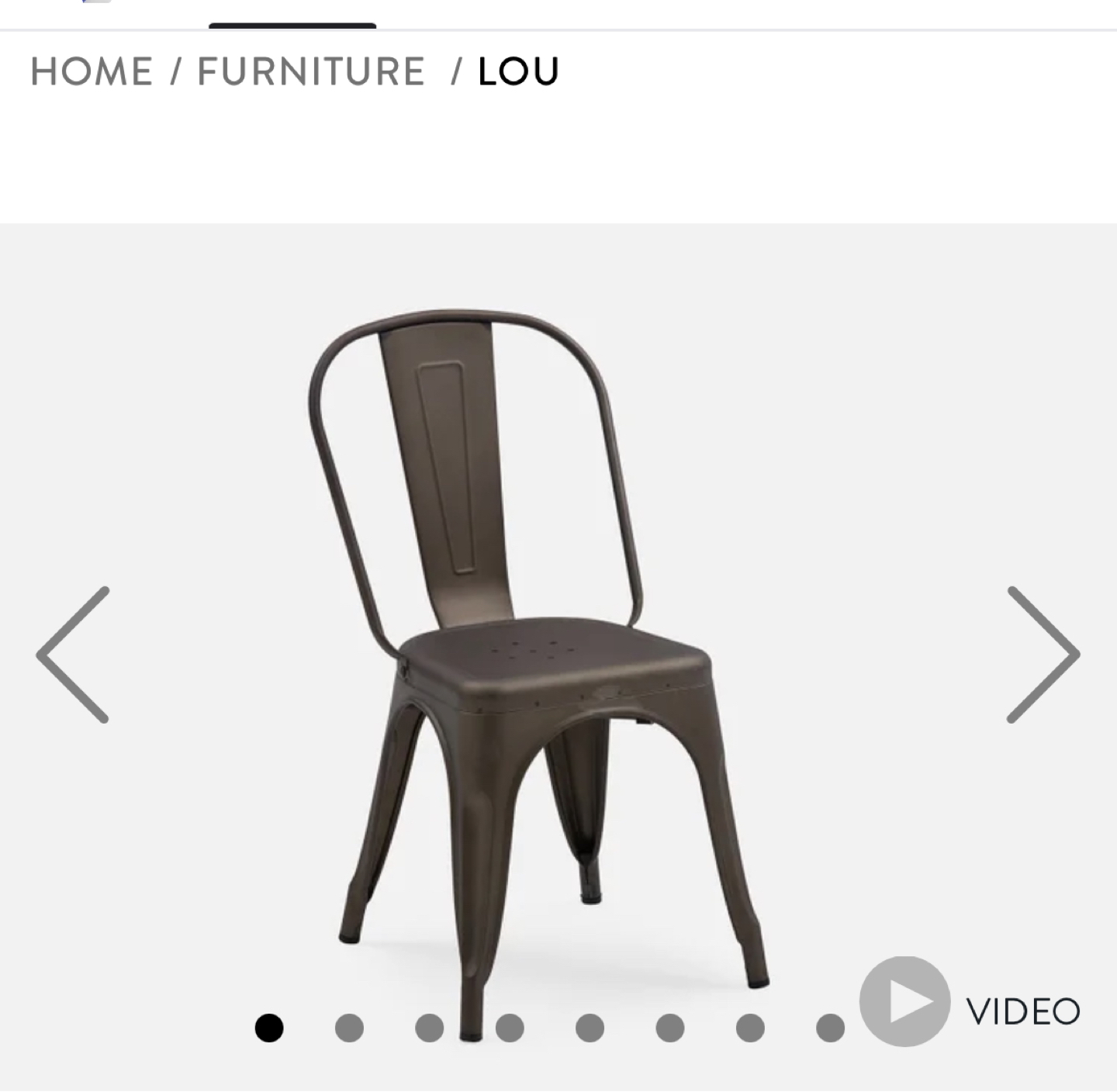 LOU iron dining chairs