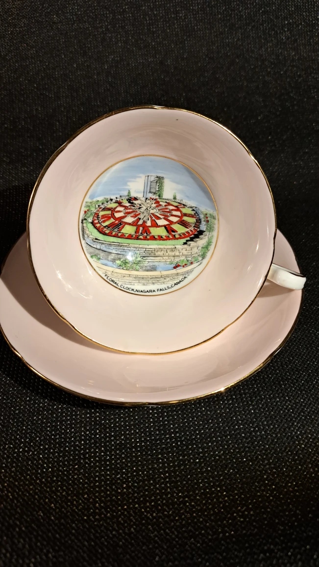 Royal Grafton Pink Teacup and Saucer thumbnail