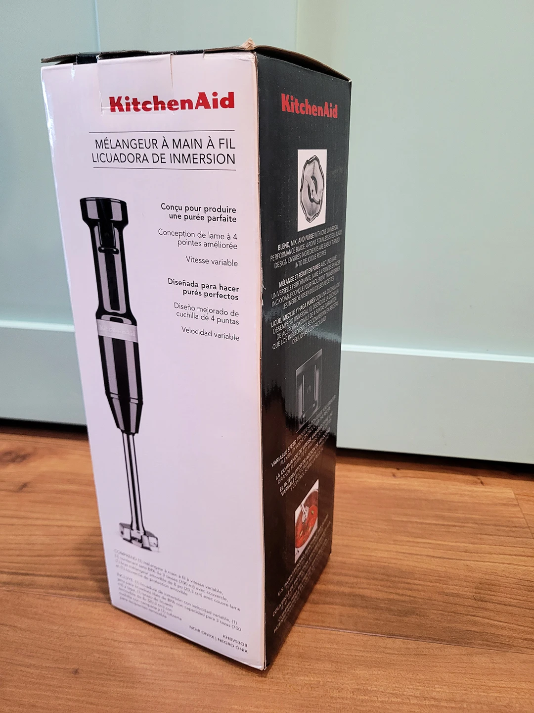 KitchenAid Corded Hand Blender (black). Never Used thumbnail
