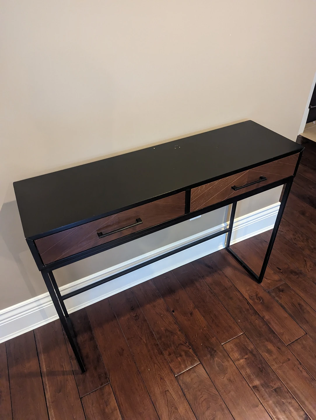 Dark Wood Console Table - photo 2
