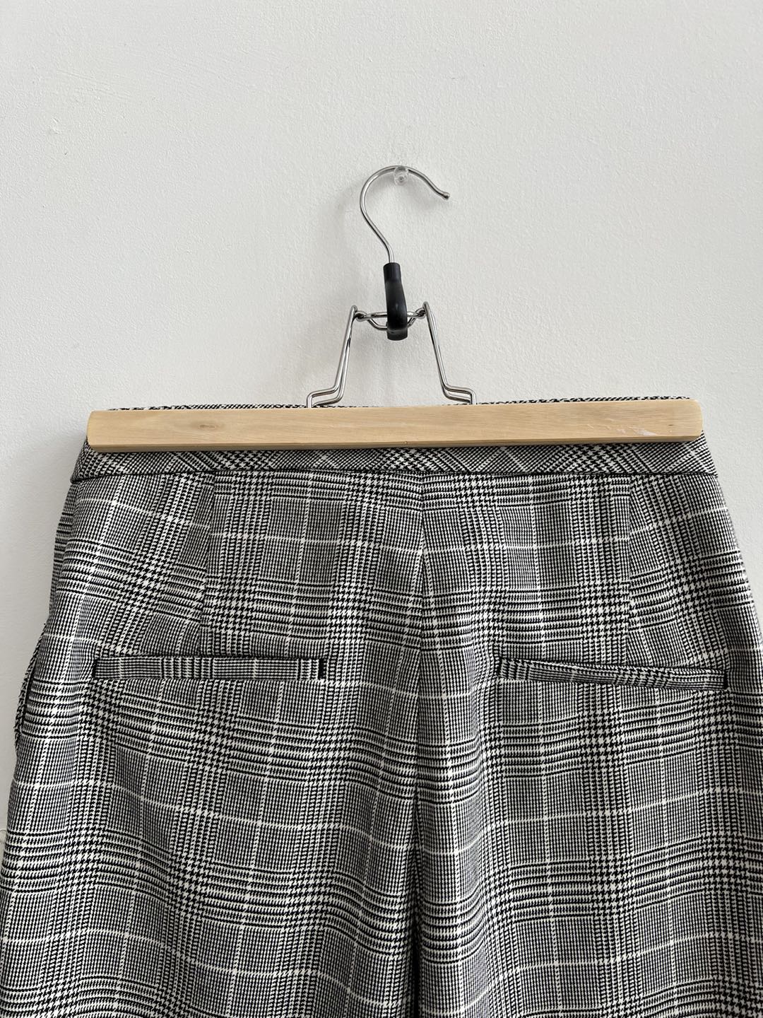 GREY PLAID FITTED TROUSERS image indicator(4)