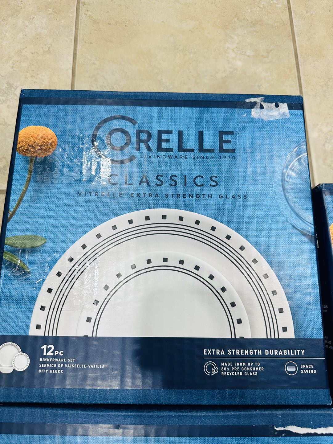 Corelle City Block and corelle country cottage