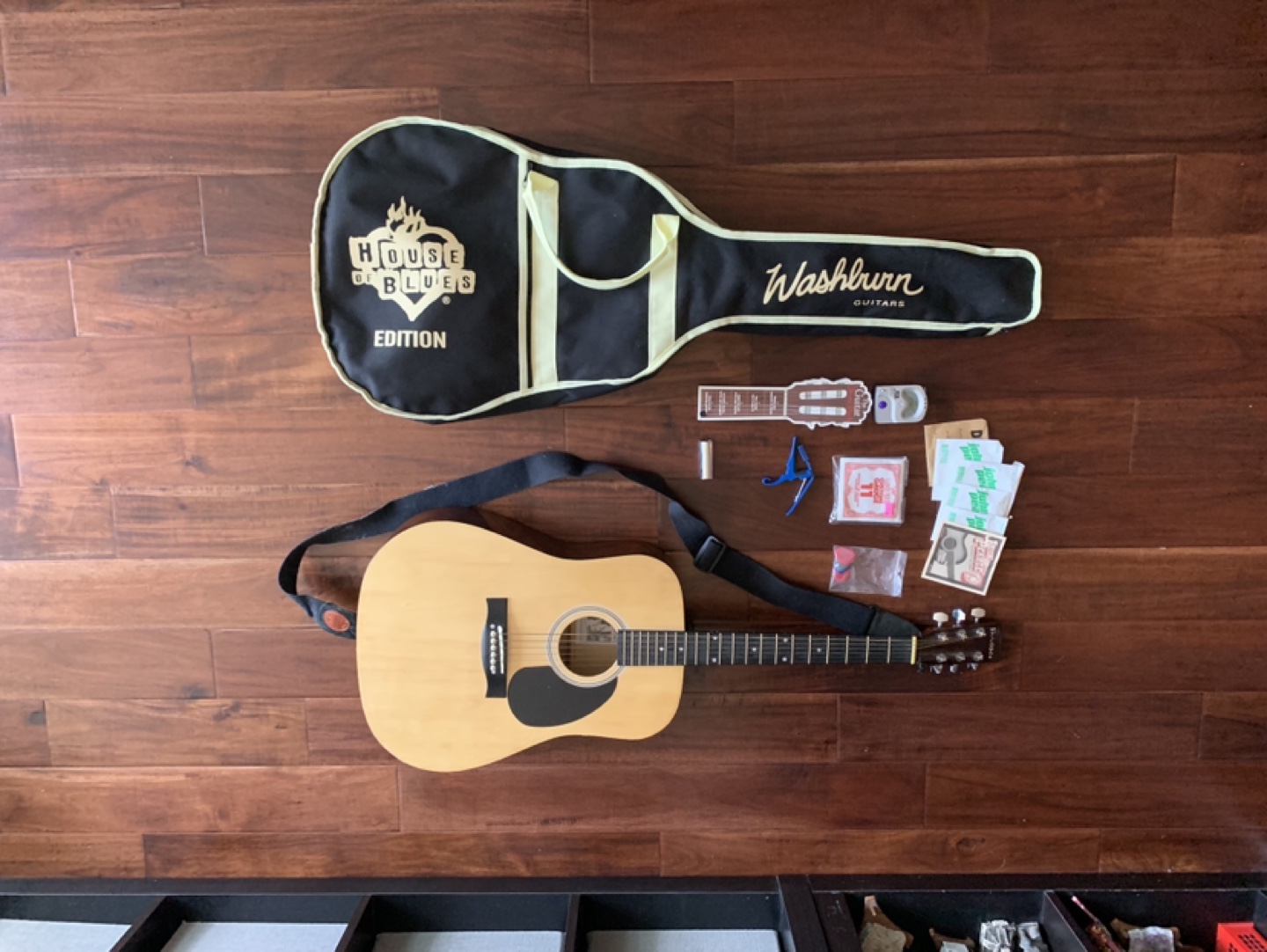 Accoustic Guitar Bundle | Soft Case, Extra Strings, And More!