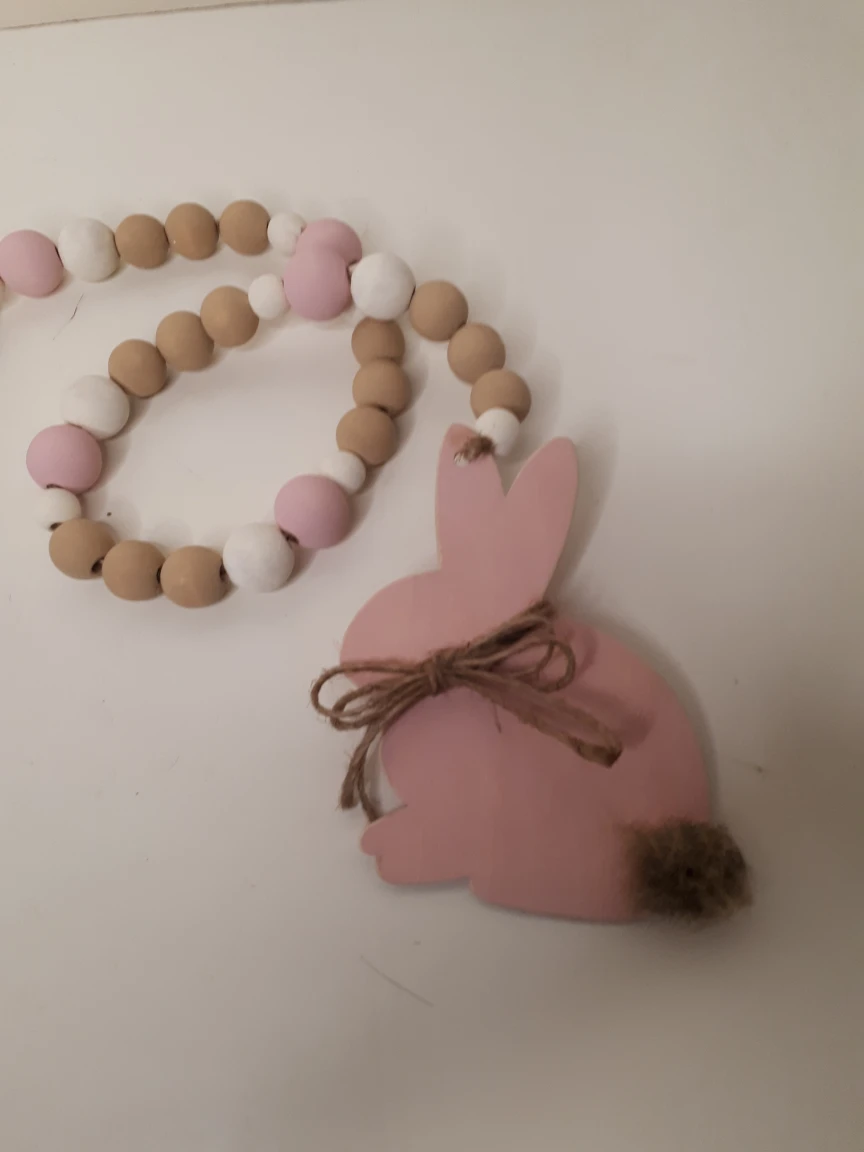 Bunny Wood Bead Garland - photo 2