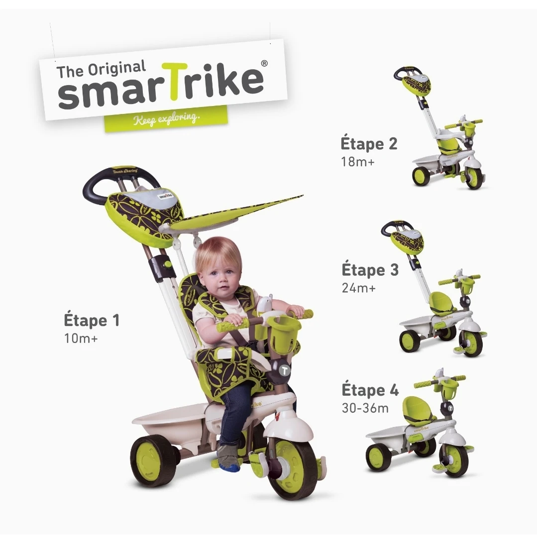 Smart Trike Dream with touch steering 4 in 1 Trike(green/black) - photo 4