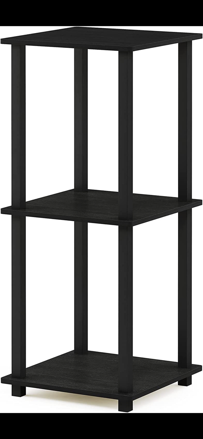 Furinno Simplistic Set of 2 End Table, Americano/Black - photo 2