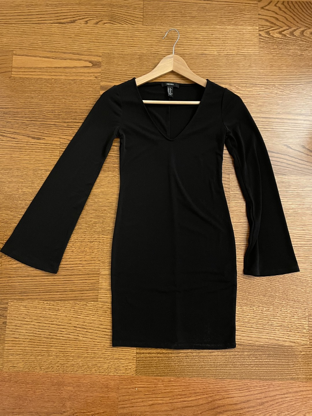 F21 Black Bodycon Dress (XS) thumbnail