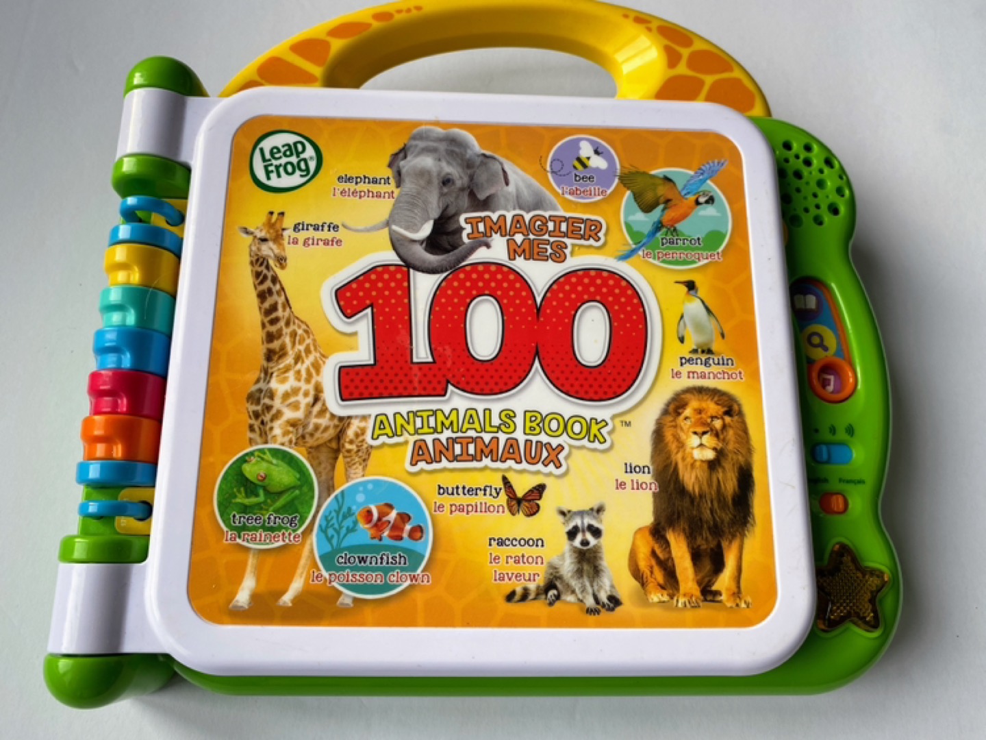 LeapFrog 100 Animals Book (Bilingual: English/French)
