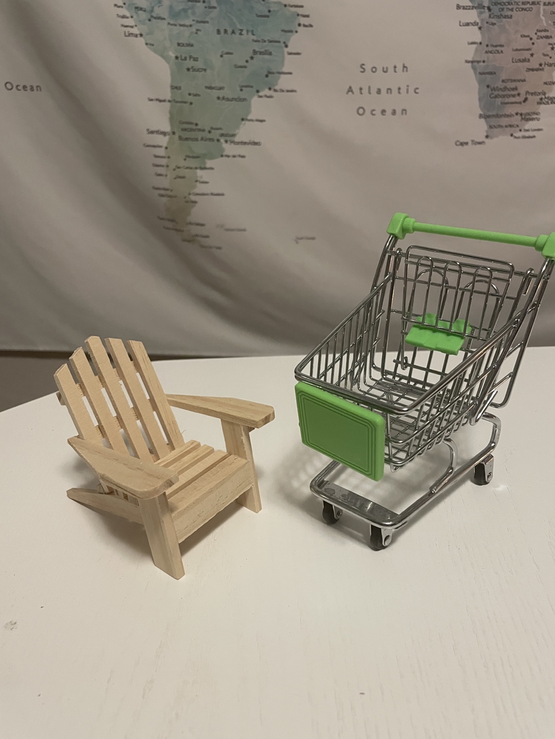 Miniature Muskoka Chair and Shopping Cart 🏀 #freecycle thumbnail