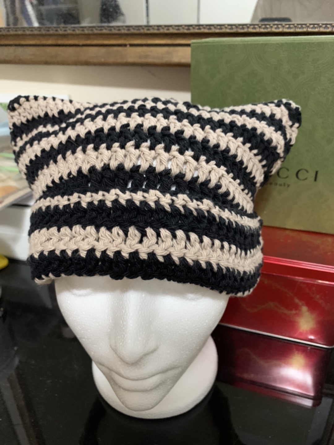 Cat hat beanie