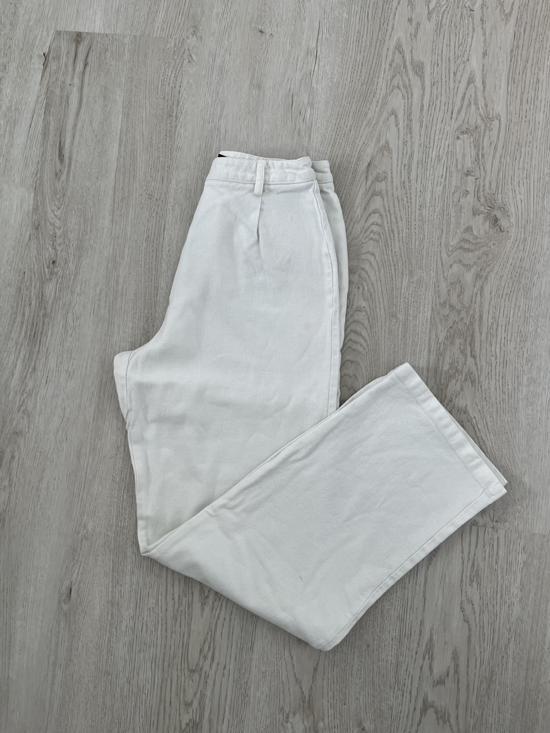 Brandy Melville White Linen Pants thumbnail