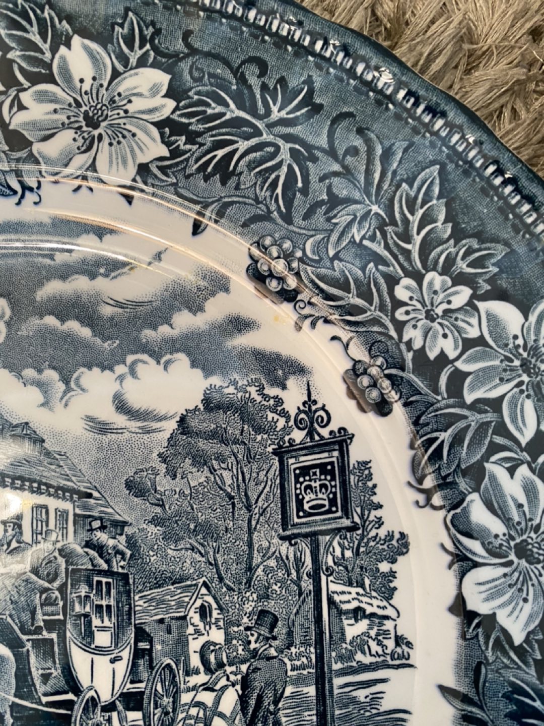 Vintage Tableware Taverns Royal Tudor Ware Blue England 1828 - photo 5