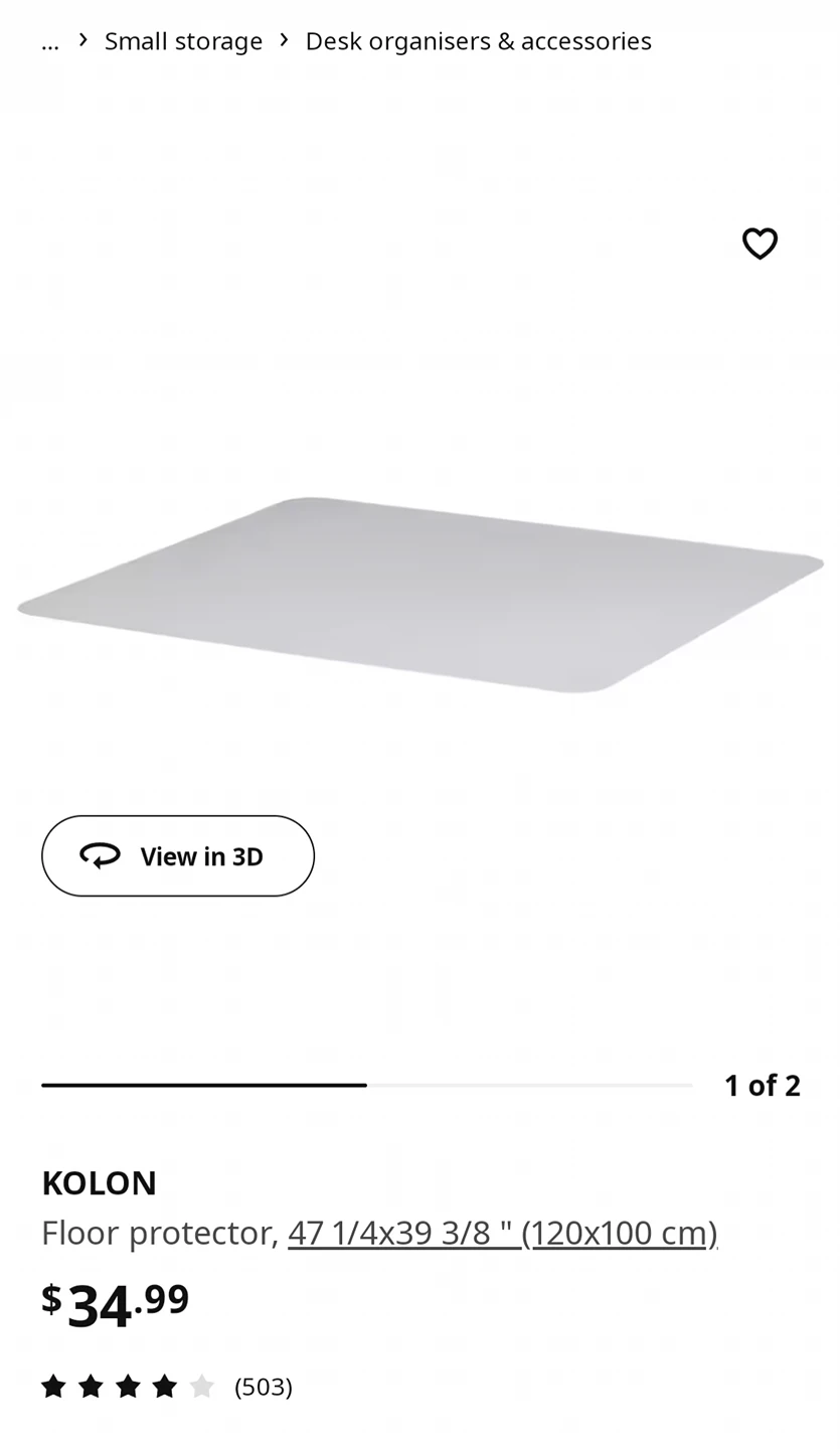 Office Chair Mat - photo 2