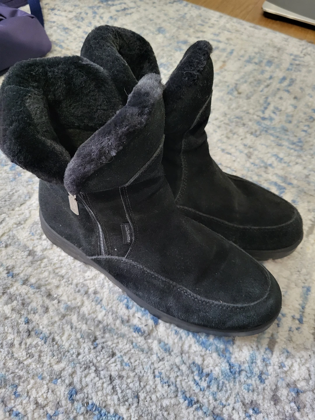 Lather winter boots Size 10