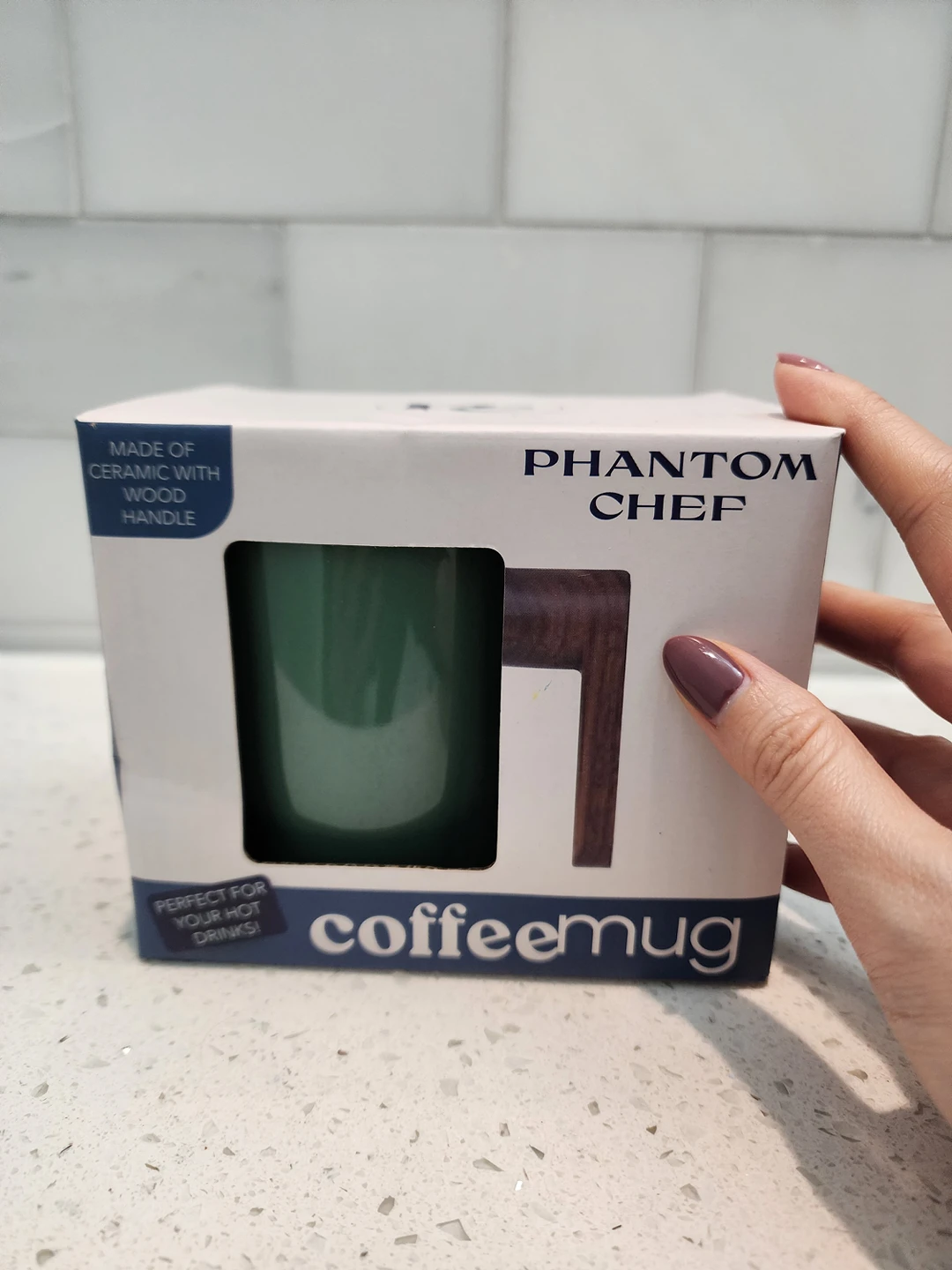 Phantom Chef Wood Handle Coffee Mug - BNIB! thumbnail