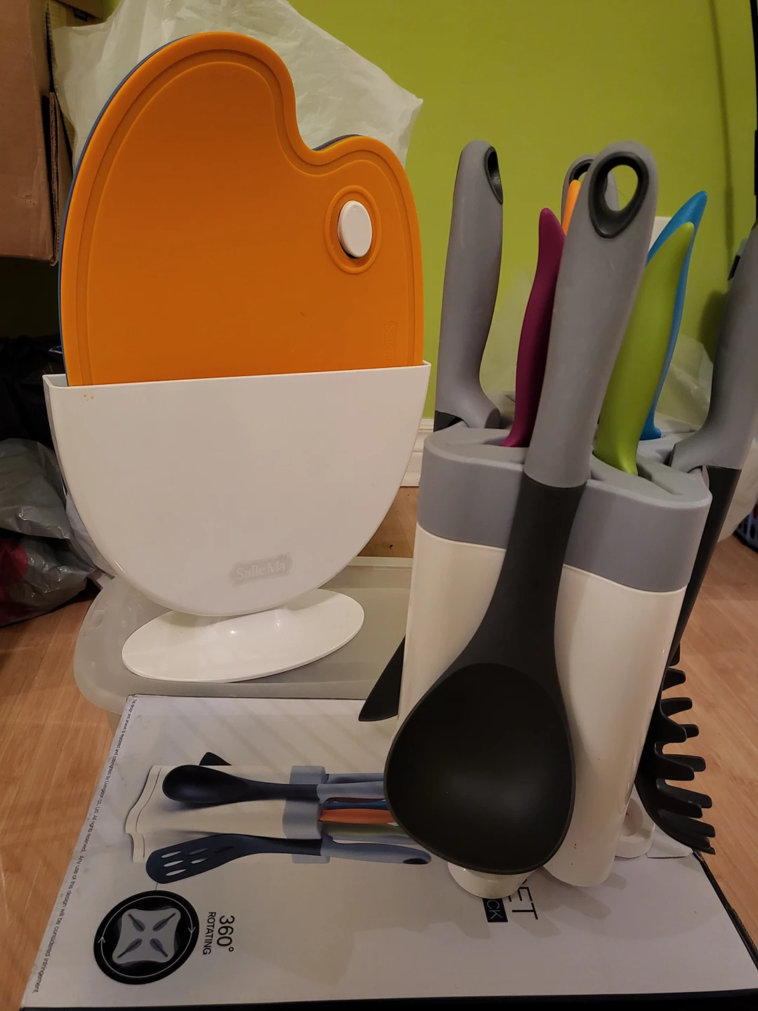 Salle Ma cutting board and knives set - photo 4