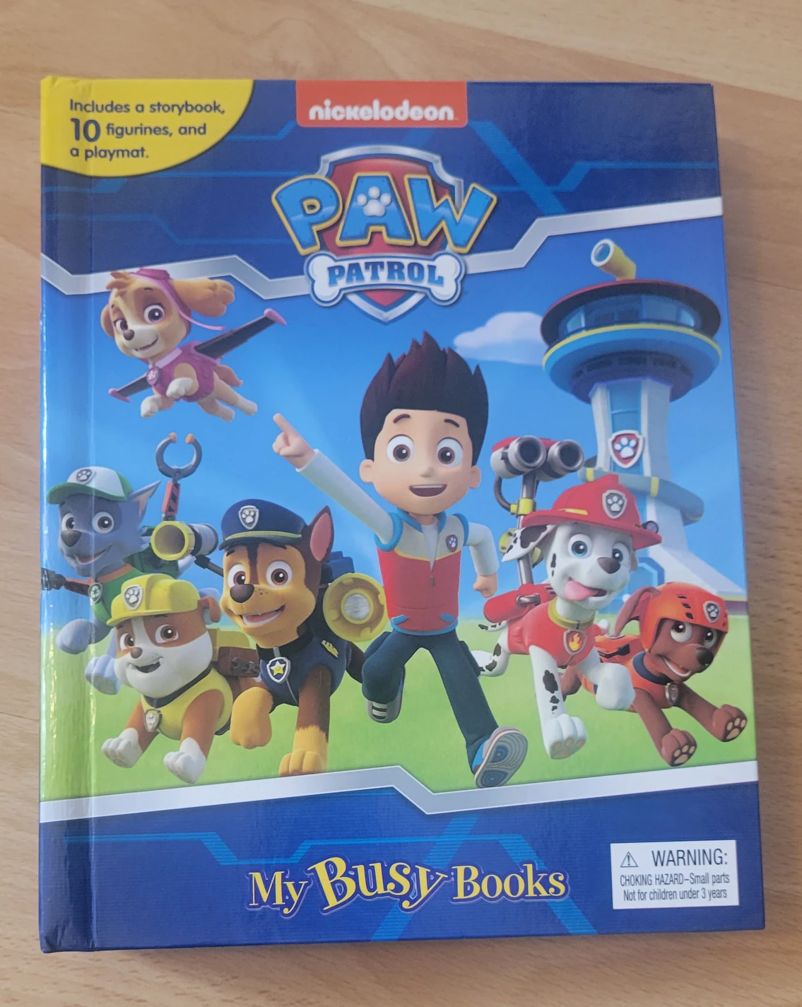 paw Patrol story book with 10 mini figurines