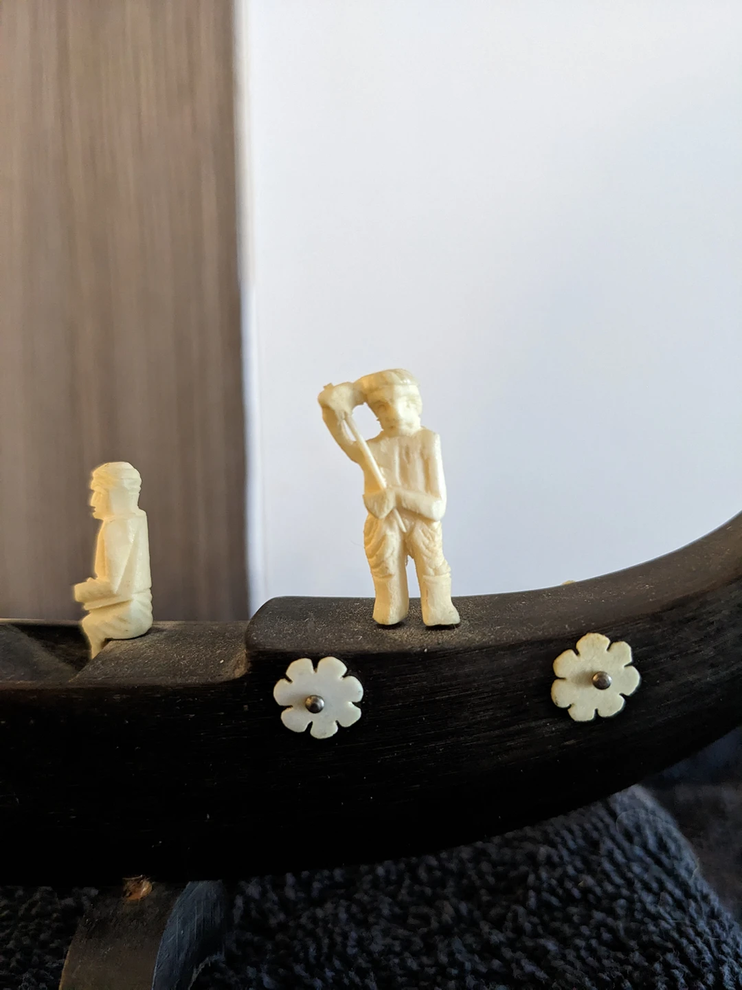 Vintage Bovine & Wood Boat Carving