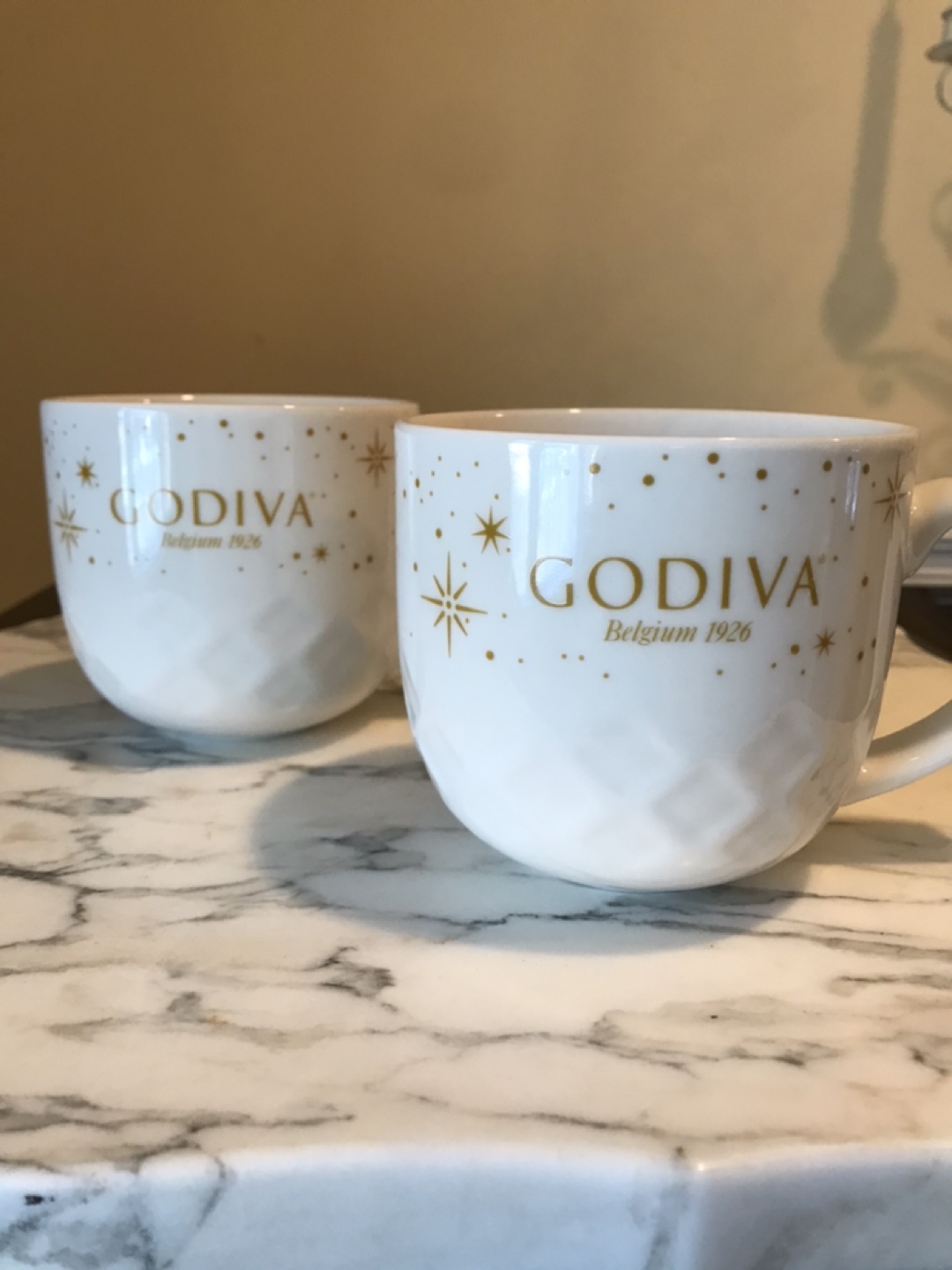 Two Godiva Coffee Mugs