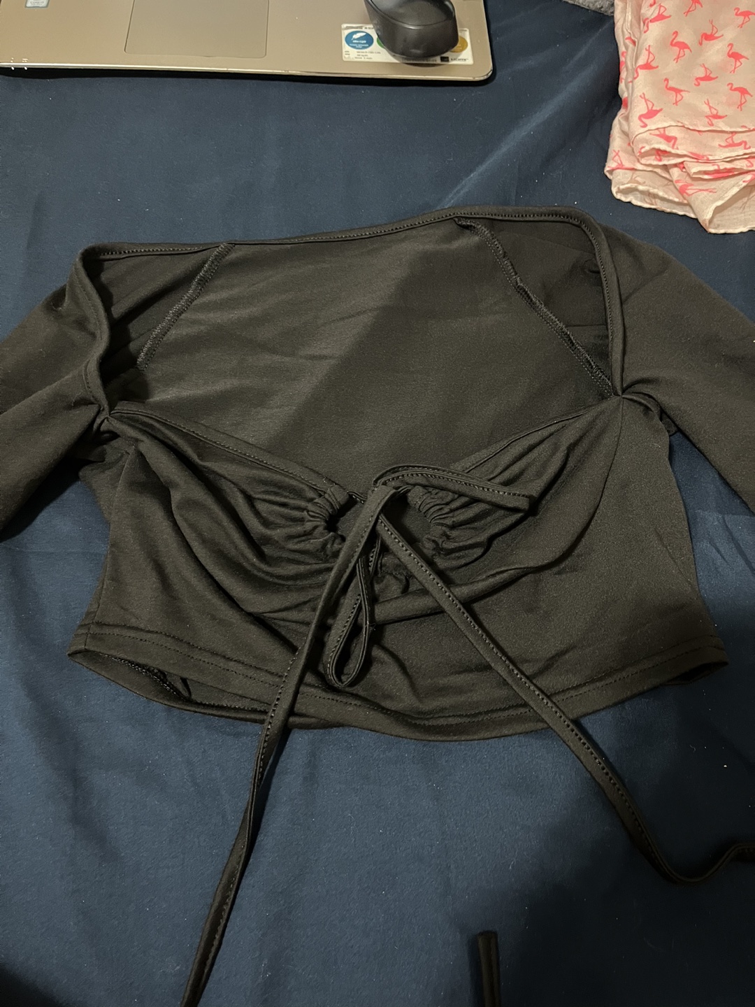 Black crop top